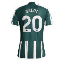 Manchester United Diogo Dalot #20 Vonkajší futbalový dres 2023-24 Krátky Rukáv